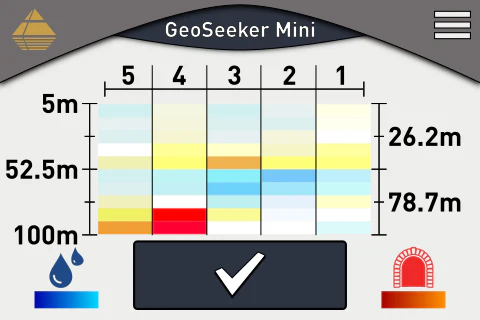 GeoSeeker Mini 測定結果の例